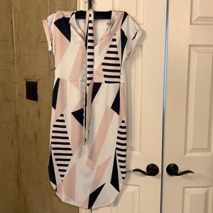 Womens printed cap sleeved dress